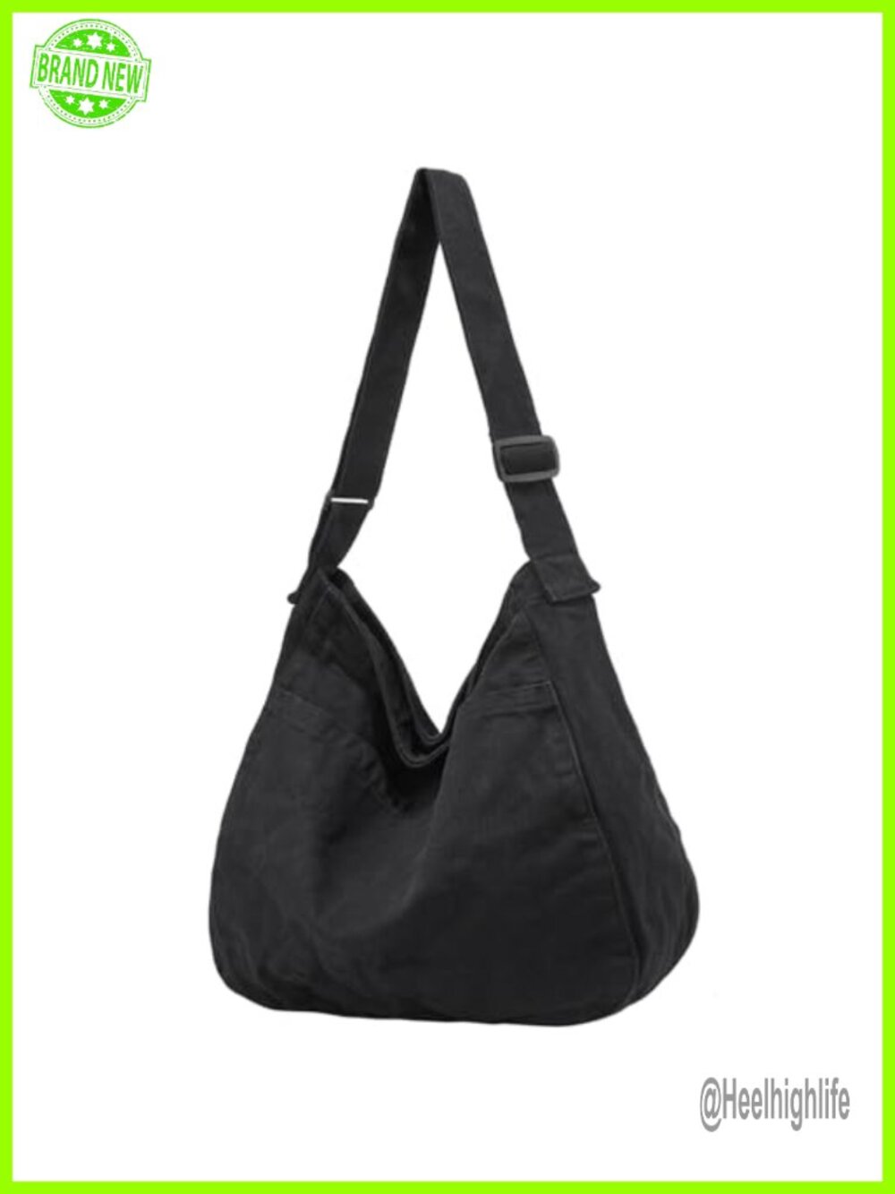 Canvas Tote Bag Large Hobo Crossbody Messenger Shoulder Bag for Work Travel